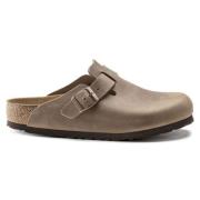 Birkenstock Topo Läderkloss Boston Beige, Dam