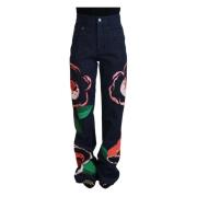 Dolce & Gabbana Wide Jeans Multicolor, Dam