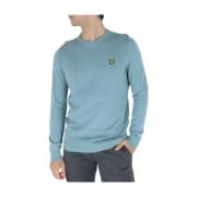 Lyle & Scott Stiligt Herrstickat - Kn821V Blue, Herr