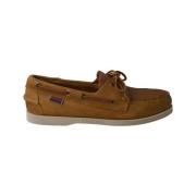 Sebago Handgjorda Kamel Läder Båtskor Brown, Herr