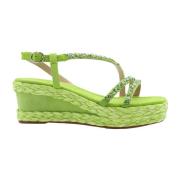 Alma EN Pena Snygg Sandal Wiener Kollektion Green, Dam