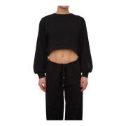 Patrizia Pepe Svart Sweatshirt Black, Dam