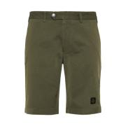 RefrigiWear Beige Bermuda Shorts i bomull och elastan Green, Herr