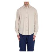 Ten C Oversize Poplin Skjorta Beige, Herr