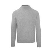 Malo Diamantstickad Ull Kashmir Turtleneck Gray, Herr