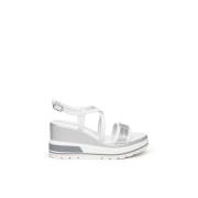 Nerogiardini Vit Kil Sandal med Stil E307701D707 Multicolor, Dam