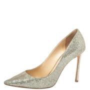 Jimmy Choo Pre-owned Pre-owned Tyg klackskor Gray, Dam