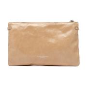 Gianni Chiarini Beige Läder Hermy Clutch Väska Beige, Dam