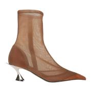 Mugler Kitten Ankelboot Brown, Dam