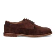 Antica Cuoieria Bruna Mocka Derby Skor Brown, Herr