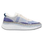 Chloé Vävda Mocka Panel Sneakers Multicolor, Dam