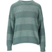 Max Mara Grön Mohair Crewneck Sweater Multicolor, Dam