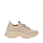 Steve Madden Sporty Sculpted Sole Sneakers Blush Beige, Dam