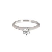 Tiffany & Co. Pre-owned Pre-owned Platina ringar Gray, Dam