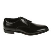 Corvari Elegant Läder Derby Skor med Snören Black, Herr