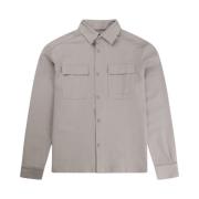 Off The Pitch Smart Interlock Overshirt Grå Gray, Herr