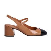 Billi Bi Handgjord slingback pump i ljusbrun Brown, Dam