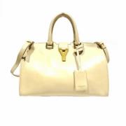 Yves Saint Laurent Vintage Pre-owned Laeder handvskor Beige, Dam