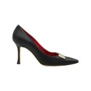 Manolo Blahnik Pre-owned Pre-owned Satin klackskor Black, Dam