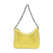 Stella McCartney Kristalldekorerad Gul Axelväska Yellow, Dam