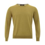 Gran Sasso Cashmere Crewneck Sweater Green, Herr