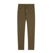 Loro Piana Gröna Five-Pocket Denim Byxor Green, Herr