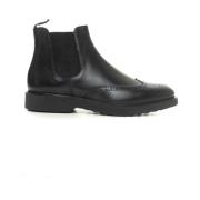 Marechiaro 1962 Läder Wing Cap Boot Black, Herr