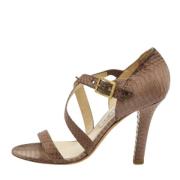 Jimmy Choo Pre-owned Pre-owned Laeder sandaler Brown, Dam