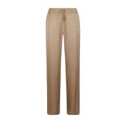 Ermanno Scervino Gyllene Beige Bred Ben Dragsko Byxor Beige, Dam