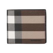 Burberry Check Bifold Plånbok Multicolor, Herr