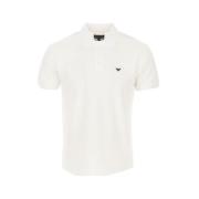 Emporio Armani Klassisk Polo Tröja White, Herr