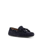 Ralph Lauren Blå Klassiska Driver Loafers Blue, Herr