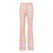 Bazar Deluxe Paljett Flare Etniska Byxor Multicolor, Dam