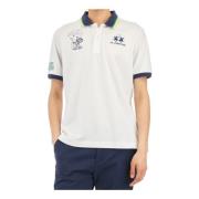 La Martina Stretch Piquet Polo Skjorta Vit White, Herr