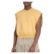 Rick Owens Ärmlös Sweatshirt Yellow, Herr