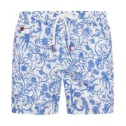 Kiton Bladigt Mönster Simboxershorts Multicolor, Herr