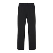 Kiton Svarta Oversize Bomulls Jeans Black, Herr