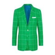 Kiton Kashmir Rutig Jacka Green, Herr