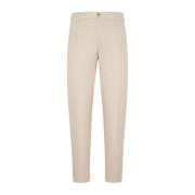 Kiton Beige Bomull Jogger-Stil Byxor Beige, Herr