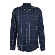 Barbour Marinbl Regular Fit Skjorta Tattersall Stil Blue, Herr