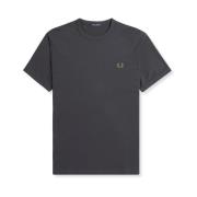 Fred Perry Ankar Grå Ringer Tee Gray, Herr