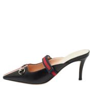 Gucci Vintage Pre-owned Laeder mules Black, Dam