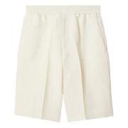 Burberry Snygga Shorts för Sommaren White, Herr