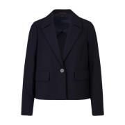 Windsor Crepe Blazer Jacka Blue, Dam