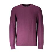 Dockers Lyxig Lila Crew Neck Sweater Logo Purple, Herr