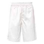 Axel Arigato Beige Bermuda Shorts med Monogram Print Beige, Herr