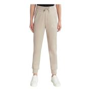 Armani Exchange Off Road Elastisk Regular Fit Byxor Beige, Dam