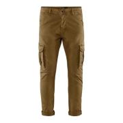 BomBoogie Slim Fit Cargo Byxor Brown, Herr