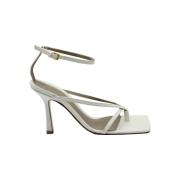 Bottega Veneta Vintage Pre-owned Laeder sandaler White, Dam