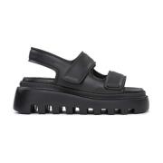 Vic Matié Flat Sandals Black, Dam